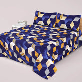 BLK PRINTED PURE COTTON BEDSHEET NL-19