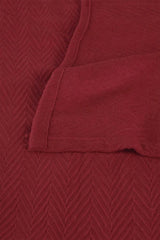 Zig-Zag Chevron All-Season Cotton Bedding Blanket DZ-4