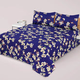 DZ-1045 PREMIUM COTTON KING BEDSHEET 3 PCS