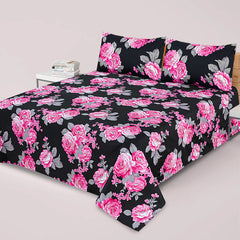 MICR-07 PREMIUM COTTON KING BEDSHEET 3 PCS