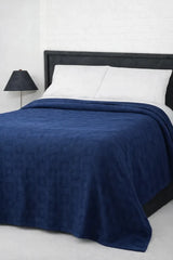Cozy Navy Blue Thermal Blanket 72x90 Inches | 300 GSM DZ-16