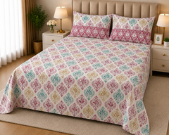 CLICK PREMIUM COTTON KING BEDSHEET 3 PCS