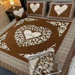 Velvet Bridal Bedsheet Set-4 Pcs Nishat-6603