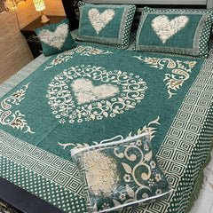Velvet Bridal Bedsheet Set-4 Pcs Nishat-6605