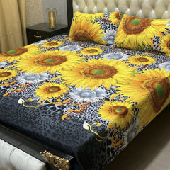 BOXI PREMIUM PURE COTTON KING BEDSHEET 3 PCS