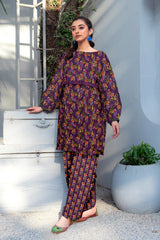 2 Piece – Cotton Digital Print Suit ( Nishat LS66)