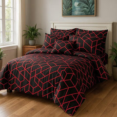7 Pcs Comforter Set Nishat-1024 ( Light Filling)
