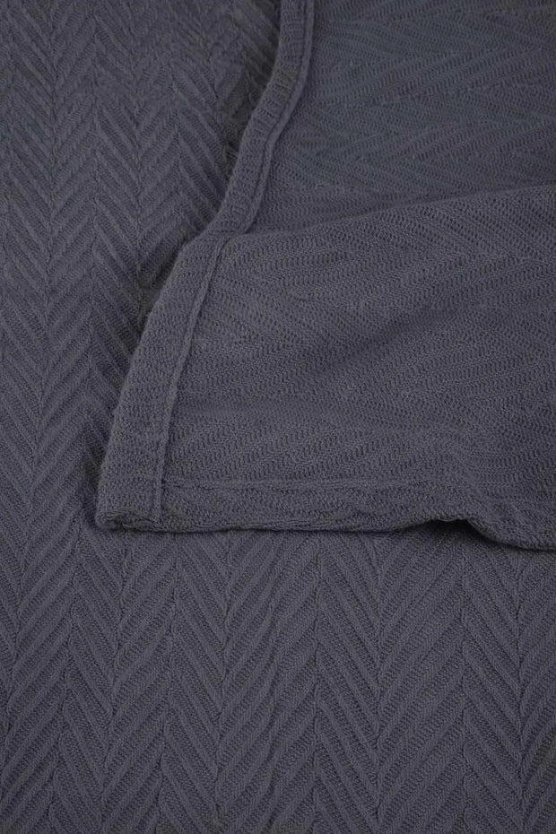 Zig-Zag Chevron All-Season Cotton Bedding Blanket DZ-6