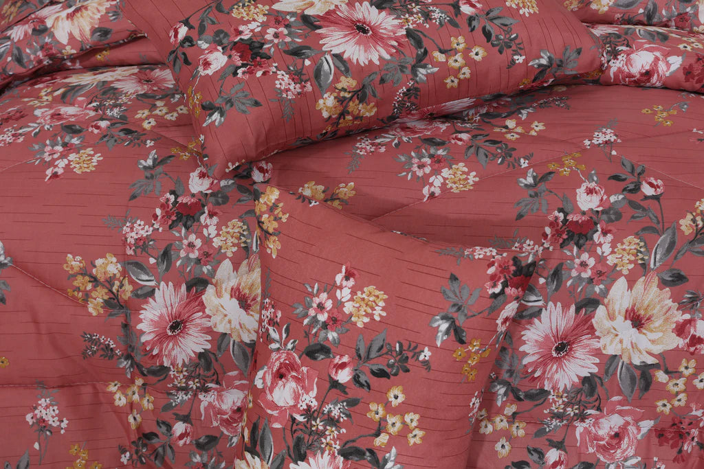 Pinkion Double Bed 6 pc Winter Razai Set (Heavy Filling) DZ-36