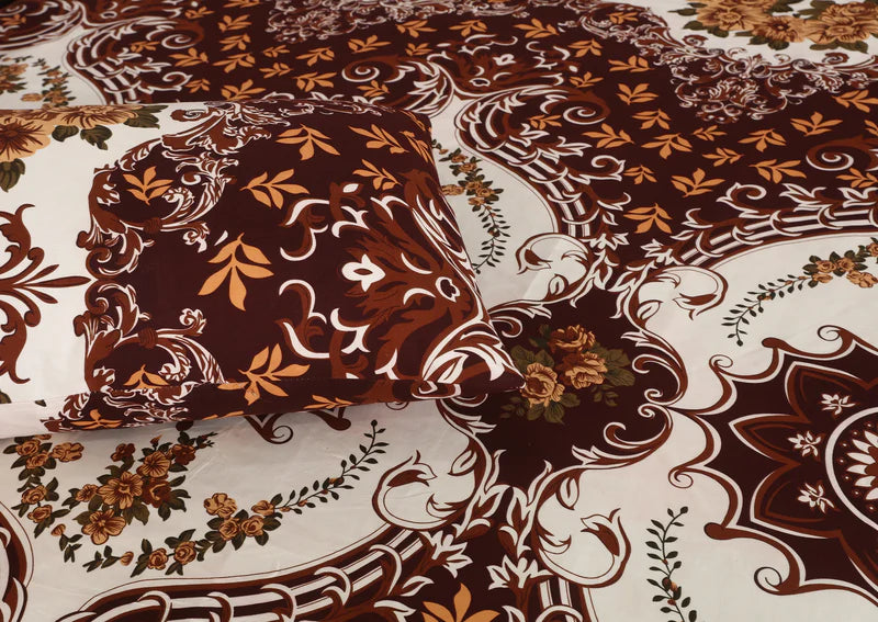 MERON MIRREOR PRINTED PURE COTTON BEDSHEET NL-13