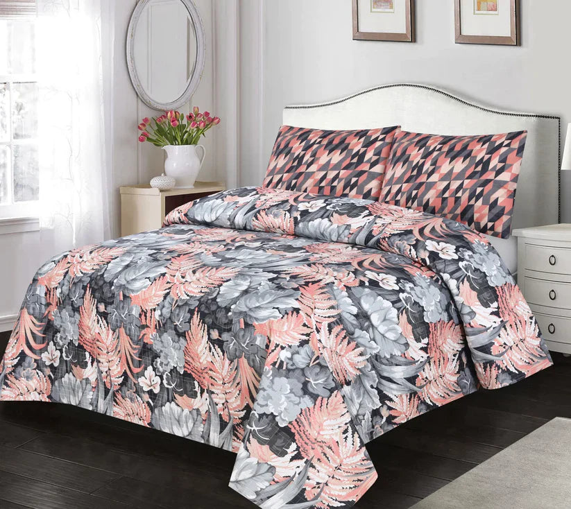 SKIO PREMIUM COTTON KING BEDSHEET 3 PCS