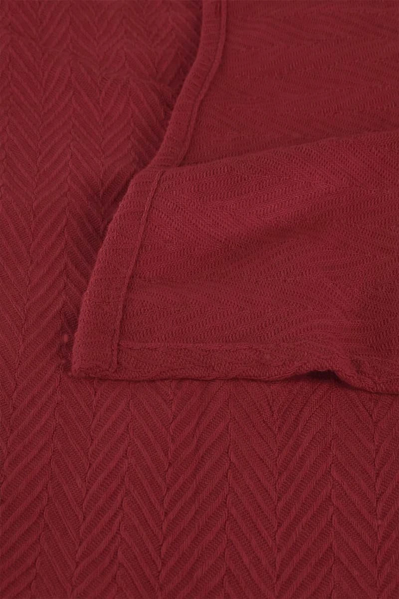 Zig-Zag Chevron All-Season Cotton Bedding Blanket DZ-4
