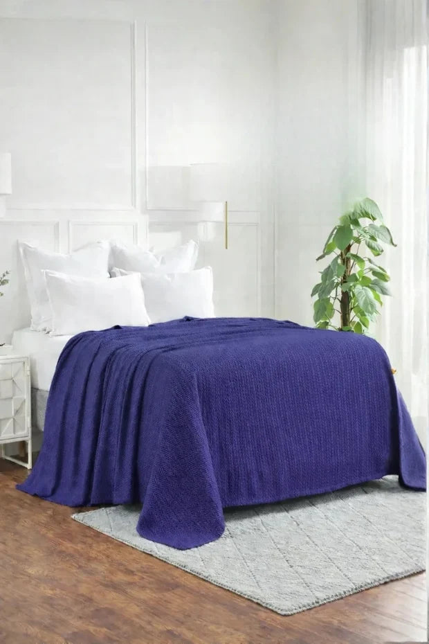 Zig-Zag Chevron All-Season Cotton Bedding Blanket DZ-8