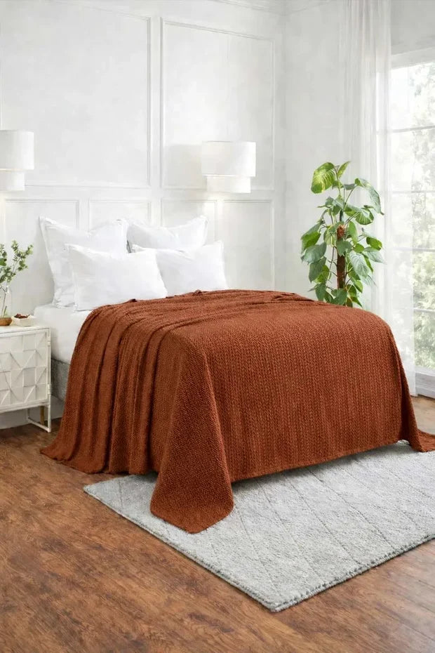 Zig-Zag Chevron All-Season Cotton Bedding Blanket DZ-7
