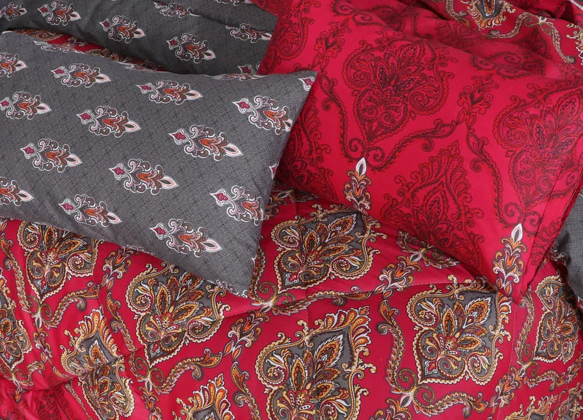 7 Pcs Comforter Set DZ-109 ( light weight filling )