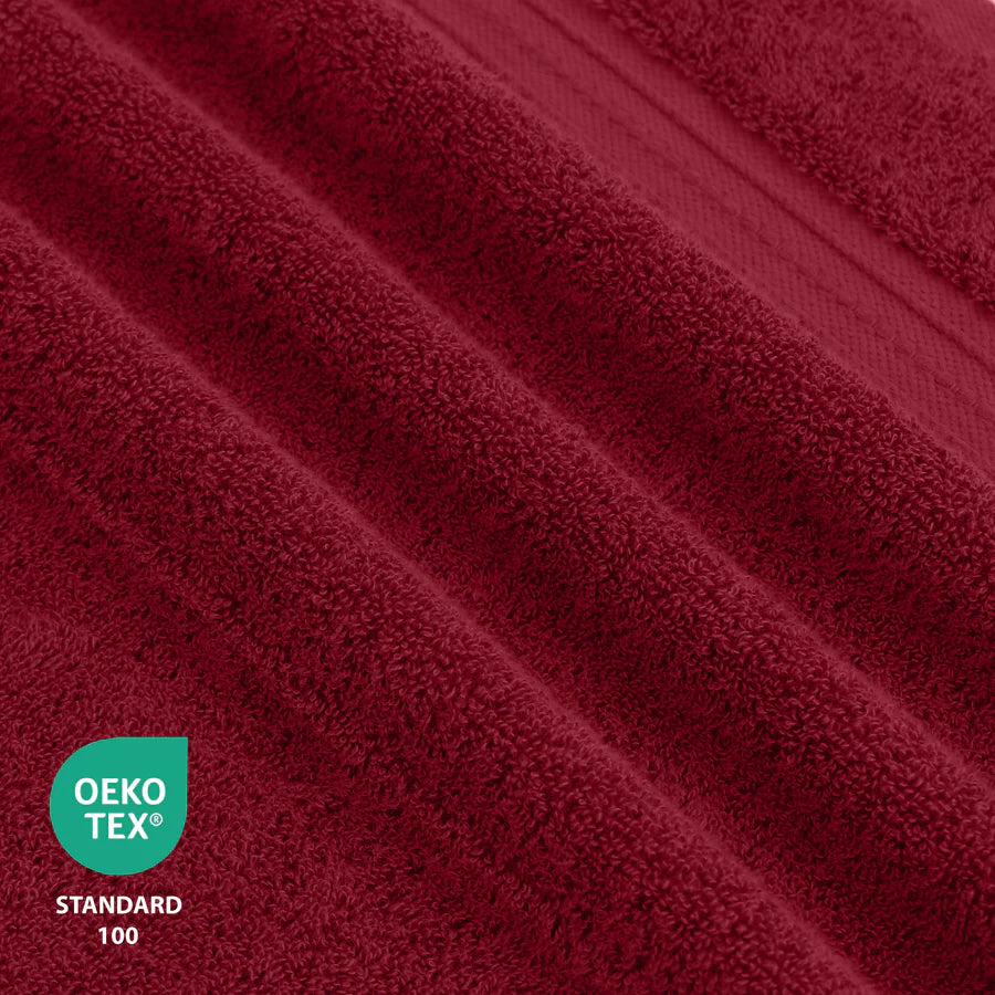 100% COTTON BATH TOWEL BURGUNDY