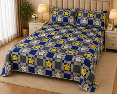 PRINTED PURE COTTON BEDSHEET ASH-4090