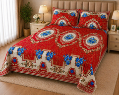 MICR-01 PREMIUM COTTON KING BEDSHEET 3 PCS