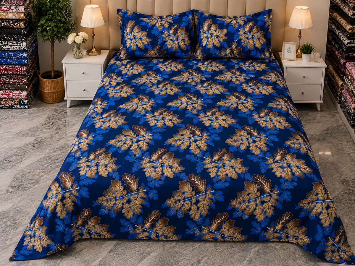 YORN BLUIN PREMIUM COTTON KING BEDSHEET 3 PCS