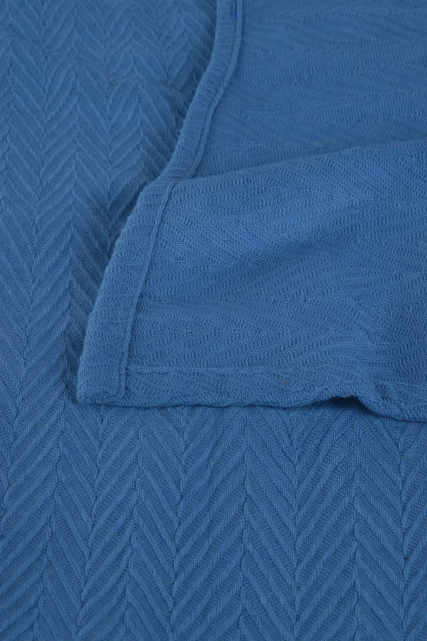 Zig-Zag Chevron All-Season Cotton Bedding Blanket DZ-5