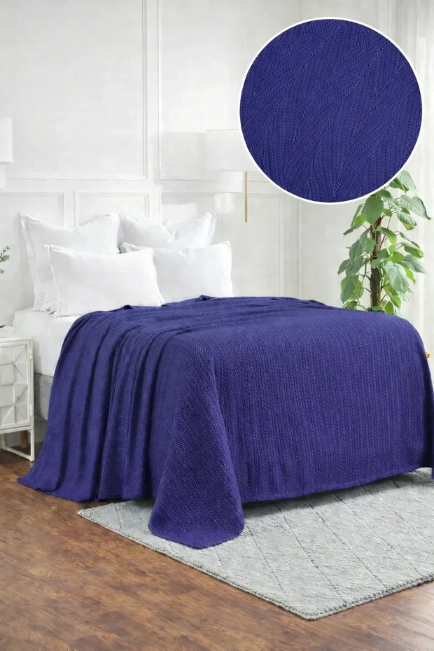 Zig-Zag Chevron All-Season Cotton Bedding Blanket DZ-8