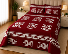 LUMINO - PREMIUM COTTON KING BEDSHEET 3 PCS
