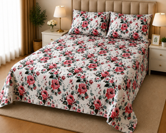 MICR-08 PREMIUM COTTON KING BEDSHEET 3 PCS