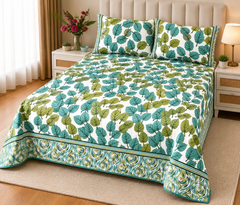 CLASSIC  PRINTED MIX COTTON BEDSHEET ASH-4007