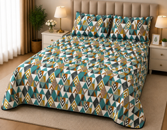 DZ-1026 PREMIUM COTTON KING BEDSHEET 3 PCS