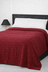 Red Textured Thermal Blanket 72x90 Inches | 300 GSM DZ-10