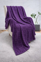 Elegant Purple Thermal Blanket 72x90 Inches | 300 GSM DZ-12