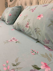S.G WHITE  COTTON KING BEDSHEET 3 PCS