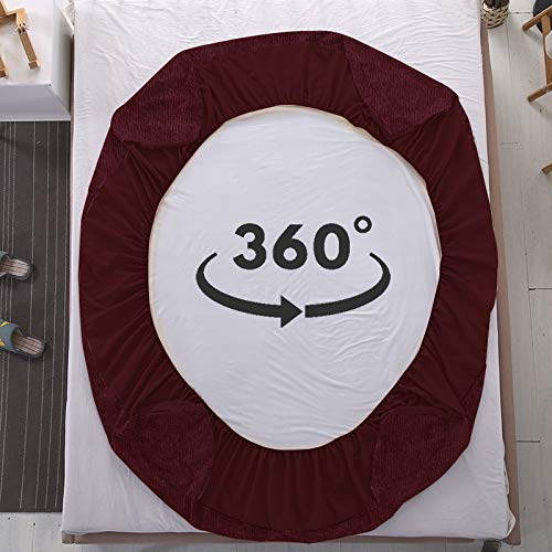 WATERPROOF MATTRESS PROTECTOR - MAROON