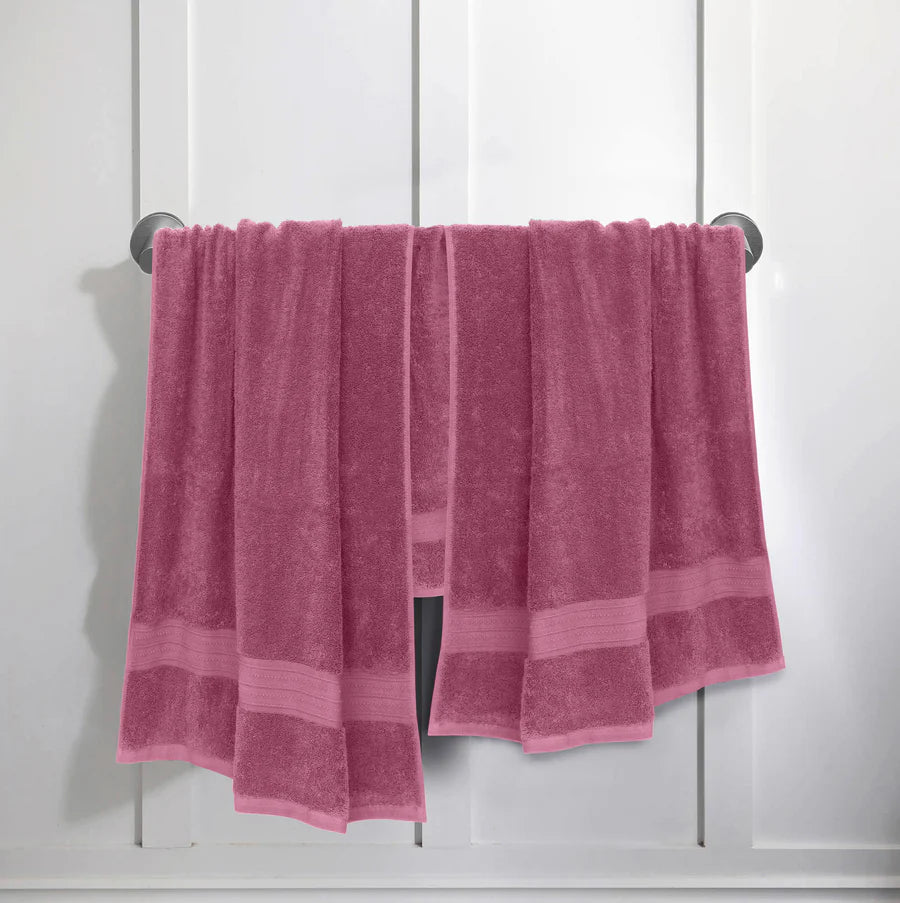 100% COTTON BATH TOWEL BARAQUE ROSE