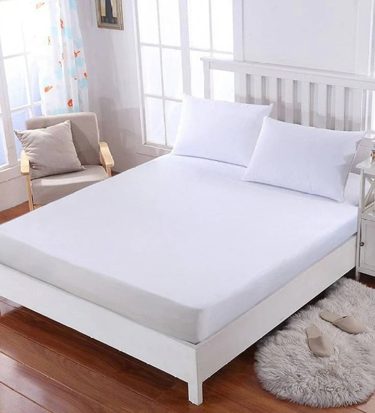WATERPROOF MATTRESS PROTECTOR - WHITE