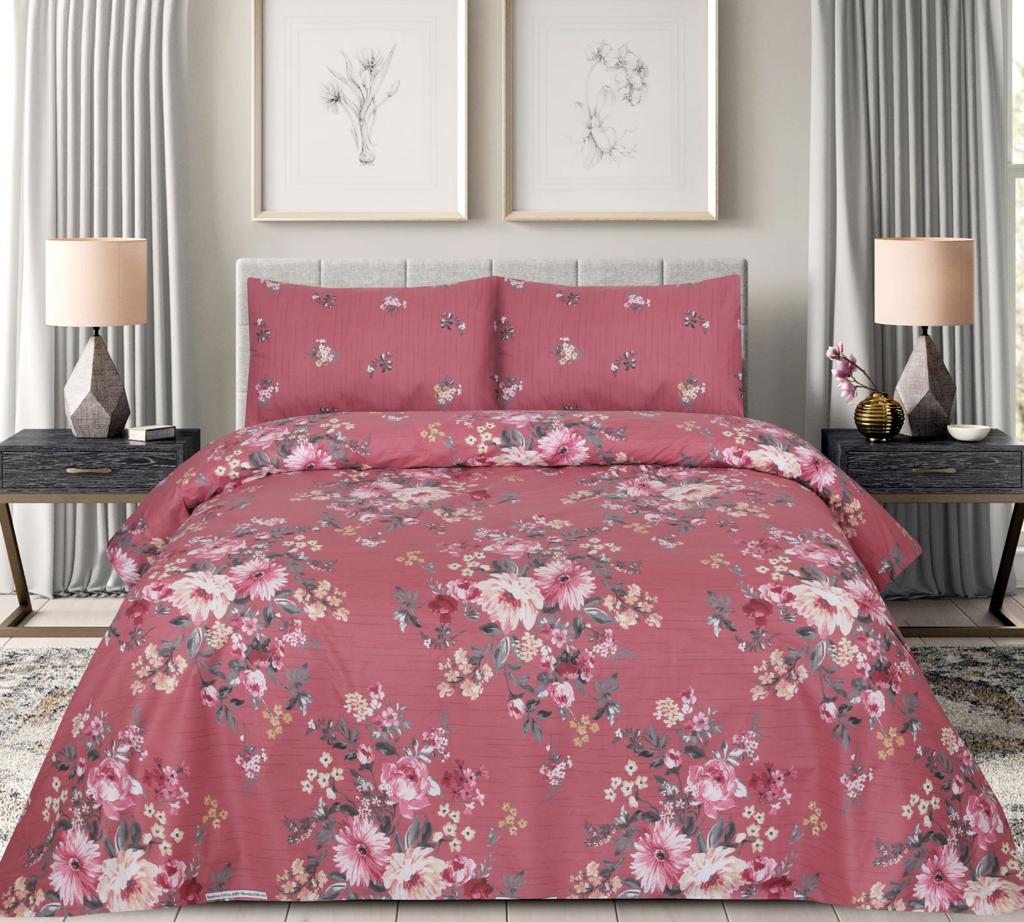 PINKUM PREMIUM COTTON BEDSHEET 3 PCS