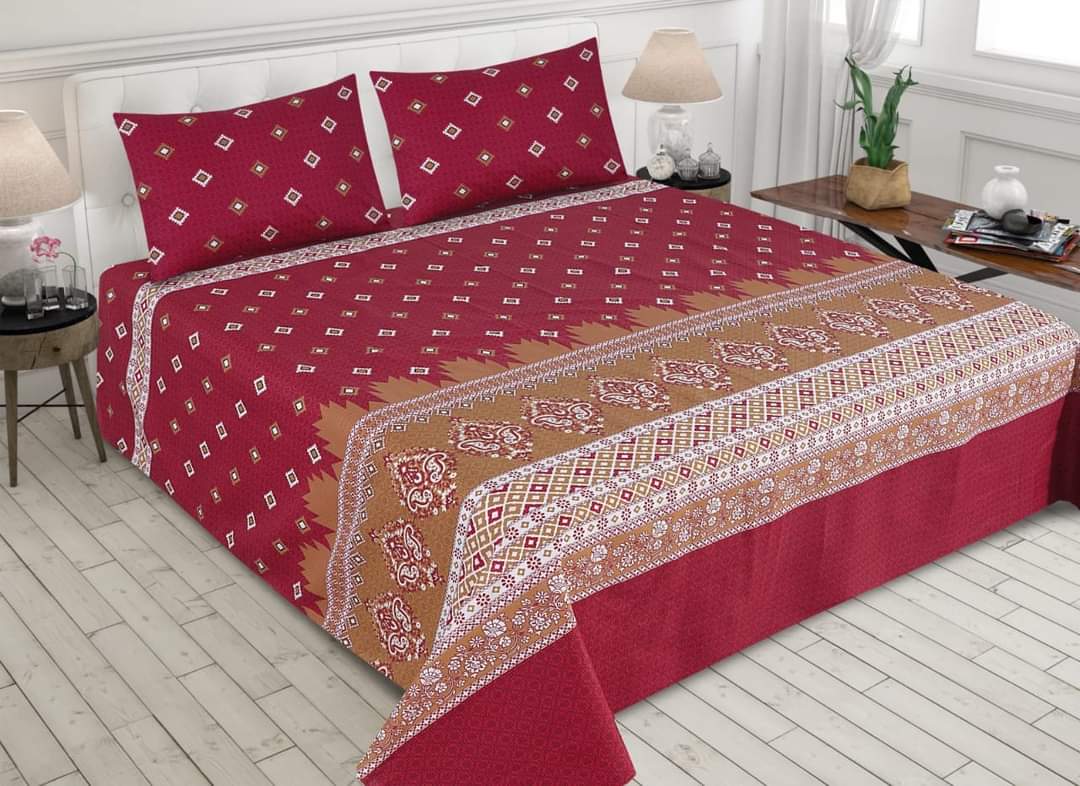 GENTLE SLATE COTTON KING BEDSHEET 3 PCS