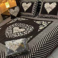 Velvet Bridal Bedsheet Set-4 Pcs Nishat-6606