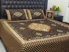 Velvet Bridal Bedsheet Set-4 Pcs Nishat-6608