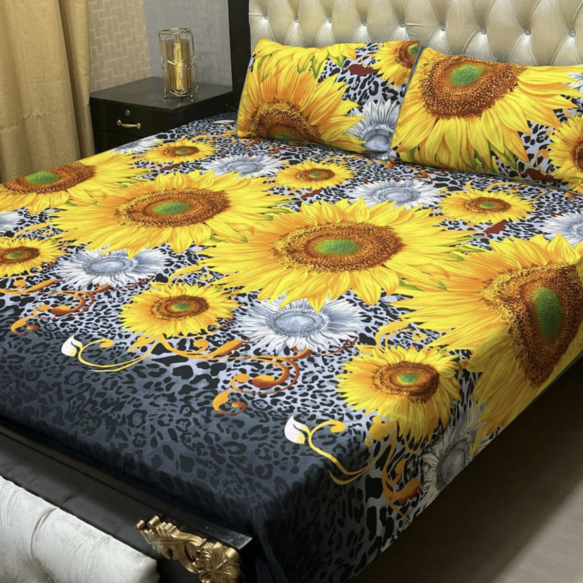 BOXI PREMIUM PURE  COTTON KING BEDSHEET 3 PCS
