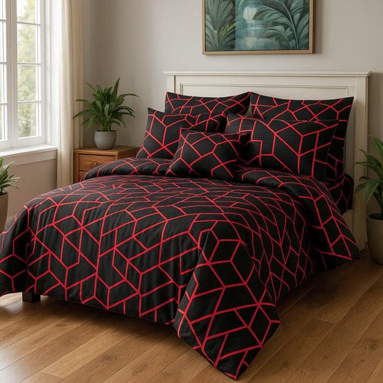 7 Pcs Comforter Set Nishat-1024 ( Light Filling)