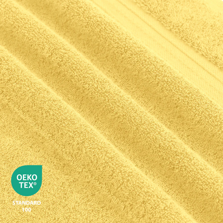 100% COTTON BATH TOWEL YELLOW