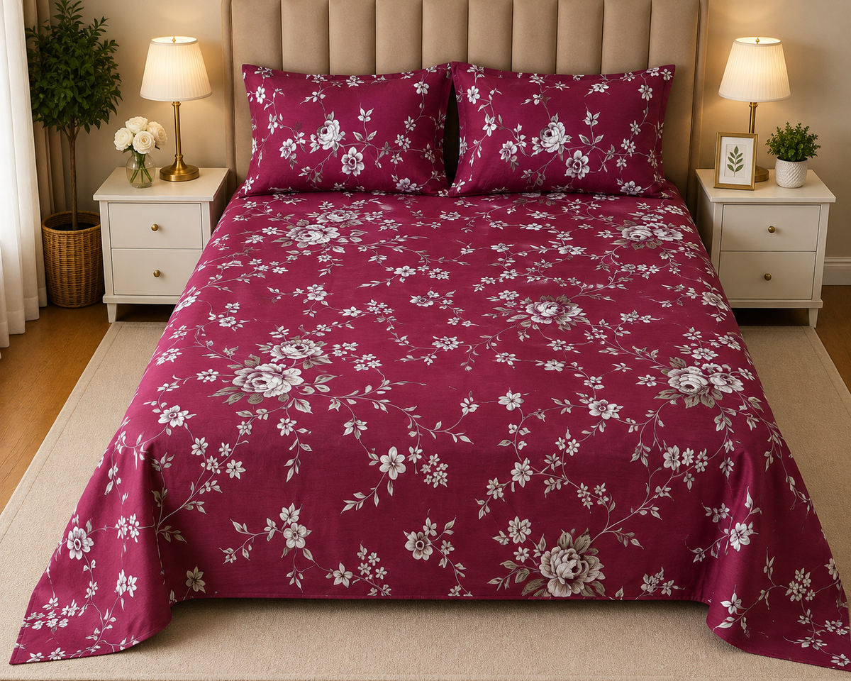 CLASSIC BAR PRINTED PURE COTTON BEDSHEET NL-14