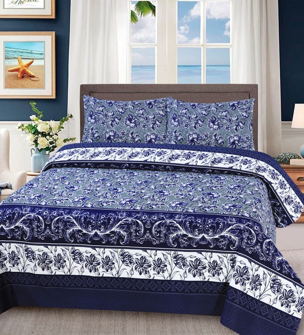 PURE SING PREMIUM COTTON KING BEDSHEET 3 PCS